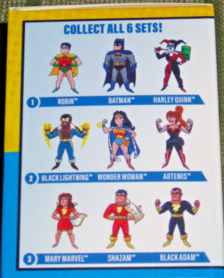 Wendy's DC Heroes 5A 2025 Kids Meal Toys Blind Box Set #5 in GOLD