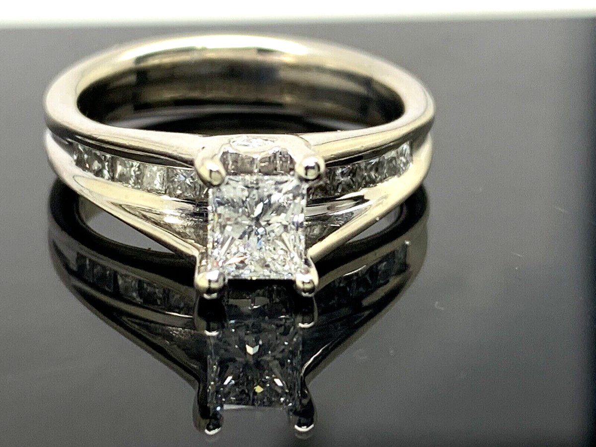 Shane Engagement Ring Diamond Princess 14k White Gold