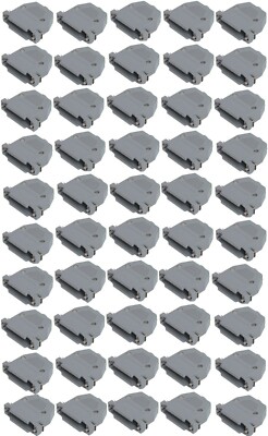 50 PCS DB25 D-SUB 25 Pin RS232 Serial Plastic Hood Shell Solder Connector Cover