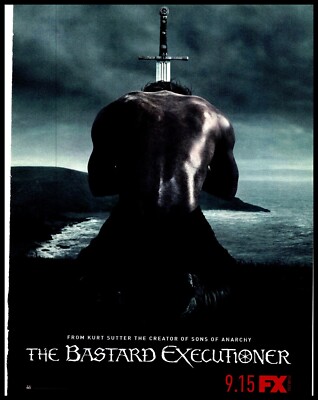 PTP124 MAGAZINE ADVERT 11X8'' THE BASTARD EXECUTIONER TV SHOW ON FX