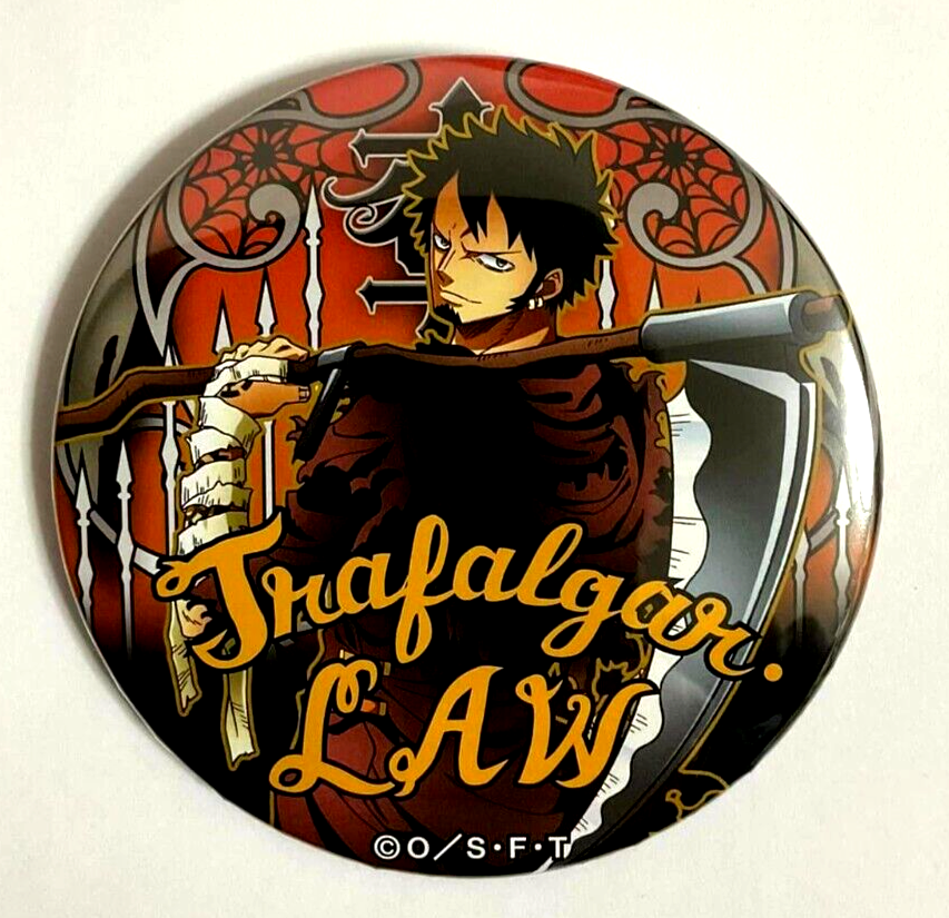 One Piece Can Badge Button Trafalgar Law Yakara Trick or Adventure