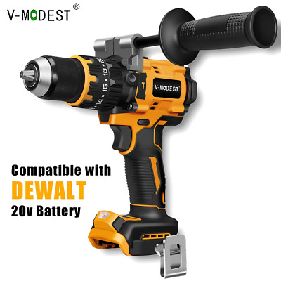 1/2'' Hammer Drill For Dewalt 20V Battery, Cordless and Brushless, 2-Speed