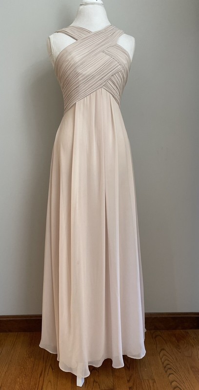 Levkoff Bridesmaid Dress halter top, Beige, size 8. Offers are welcome!