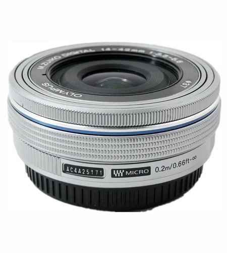 99% nuovo obiettivo M.Zuiko 14-42 mm f/3.5-5.6 EZ per fotocamera Olympus Panasonic attacco M4/3 - Foto 11 di 14