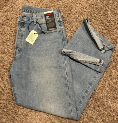 Levi's Premium 501 Original Fit Selvedge Jeans Blue Men's Size NWT RT$148 3600