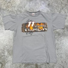 Nascar shirt mens Large Denny Hamlin Racing Graphic Chase authentic double sided