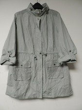 Together Lightweight Lace Detail Parka Grey Size Uk 16 Dh002 Hh 01
