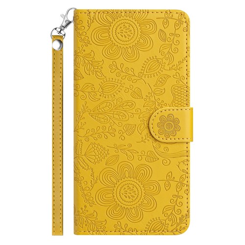 Floral Prägung Kunstleder Brieftasche Flip Handy Hüllen Cover Handschlaufe - Bild 33 von 66