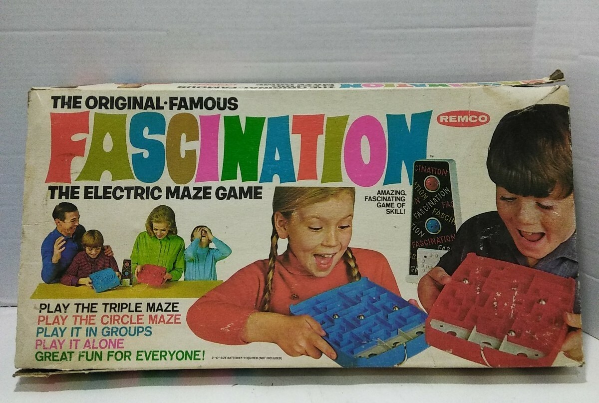 Vintage Fascination The Electric Maze Game Parker Brothers 1968 Untested