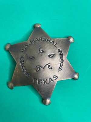 Novelty badge: U.S. Marshal TEXAS