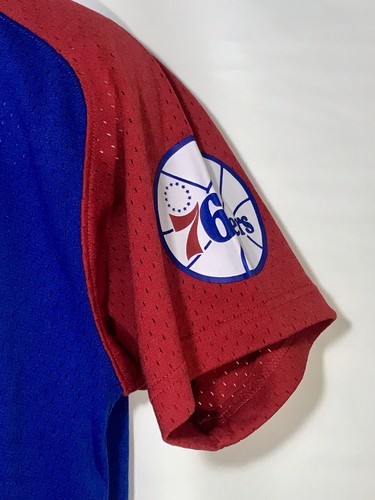 Mitchell & Ness Final Seconds Men's Mesh Jersey Shirt Philadelphia 76er Blue - Picture 6 of 12