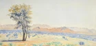 Elisabeth Möller GocheGanas Windhoek Namibia landscape watercolor 1946