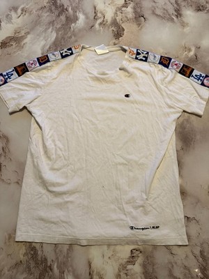 Champion x MLB T-Shirt Weiß mit Logo-Taping Gr. M