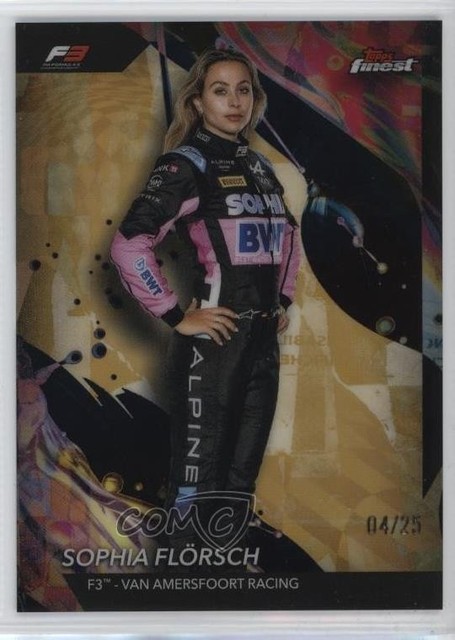 2024 Finest Formula 1 Uncommon Gold Refractor /25 Sophia Florsch Flörsch 11ng