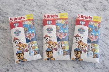 Paw Patrol Boys Underwear 5-Pack of Briefs Size 8 NEW Bundle Of 3 Packages