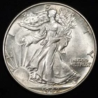 1942-P Walking Liberty Silver Half Dollar BU Uncirculated