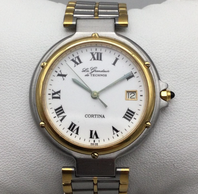 La Grandeur de Technos Cortina Watch Unisex 35mm Two-Tone