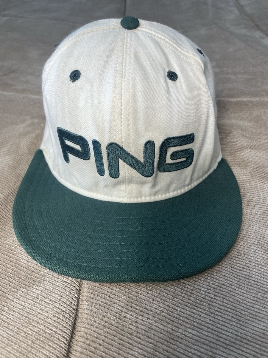 Vintage PING Golf by Karsten Fitted Hat 1/4 100% Wool USA