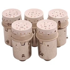 Lot of 5 Idec LSPD-6W Pushbutton LED Bulb, White, 6VAC/VDC, 22mm Mount