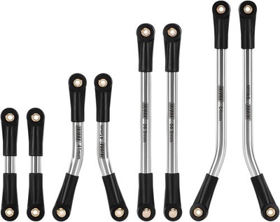 INJORA Stainless Steel High Clearance Chassis 4 Links Set for 1/24 Axial... 