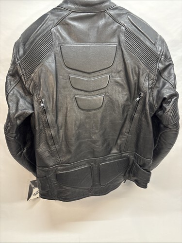 Millwaukee Men's Armored Race Style Leather Jacket (shell Only) Black - Foto 8 di 14