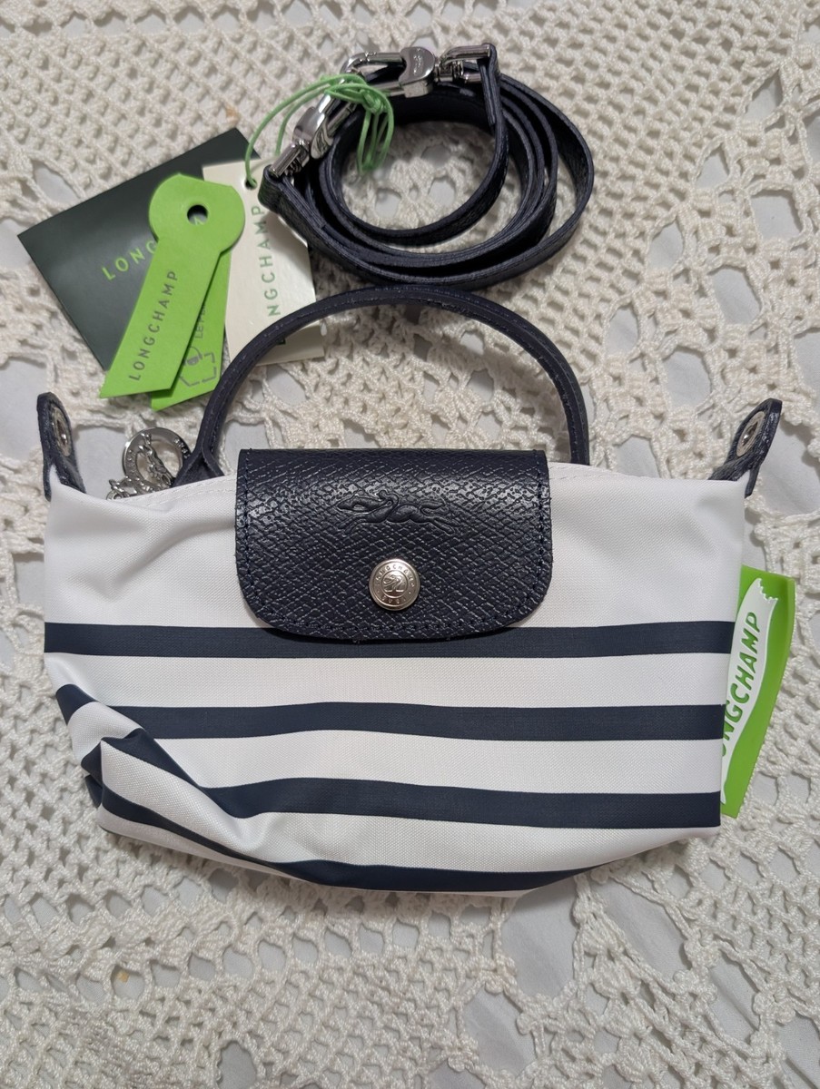 Authentic Longchamp Nautical Stripe Mini Nano 2way Unused | eBay 