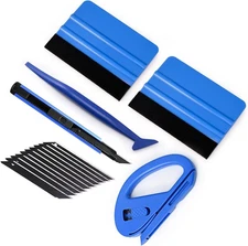 Gomake Vehicle Vinyl Wrap Window Tint Film Tool Kit Include 4 Inch Felt Blue 