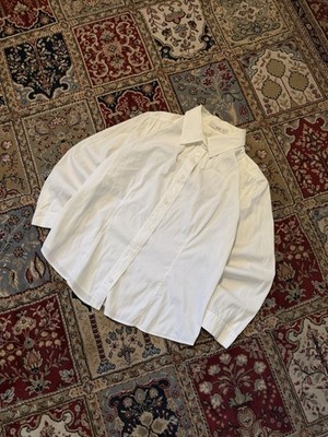 Prada Shirt White Womens 42 Size Hype Rare Luxury Old Money Classic