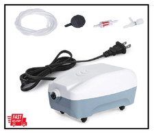 Adjustable Silent Air Pump for Aquarium Fish Tank, Electric Oxygen Pump