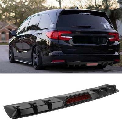 #ad #ad For Honda Odyssey Rear Diffuser 7 Shark Fins Bumper Lip Splitter Spoiler Canard $52.91