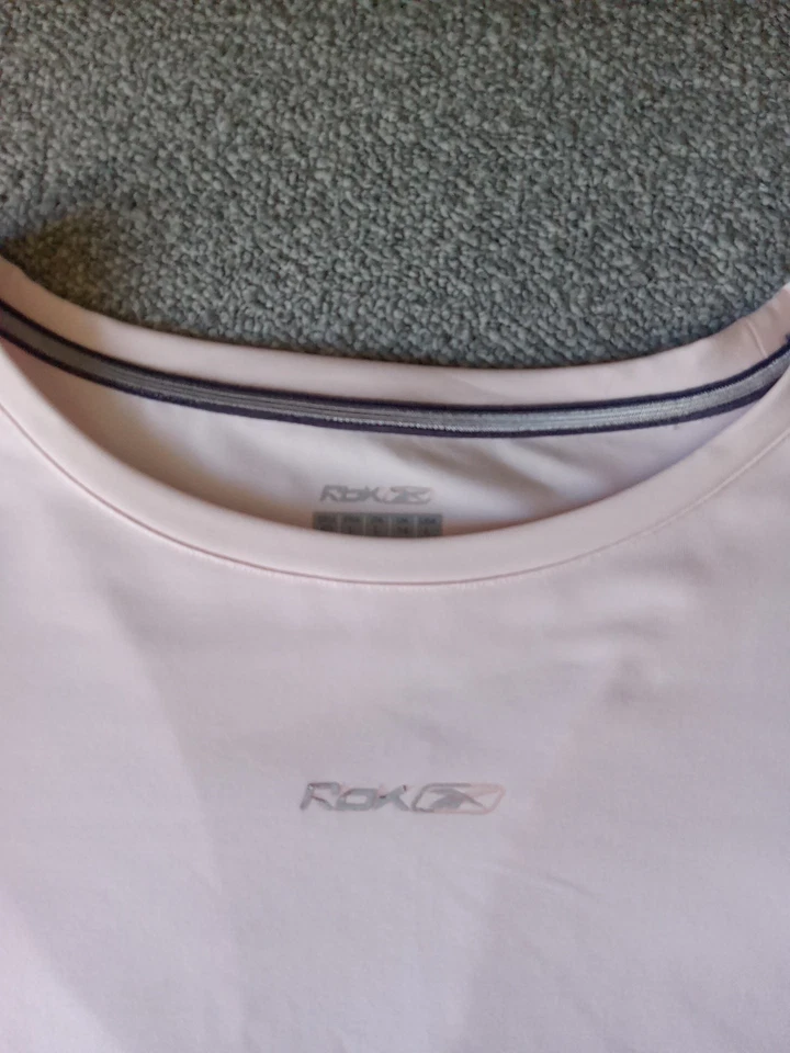 Reebok производительности футболка женщин L розовый Athleisure спортзал эластичной длинным рукавом - Изображение 4 из 4