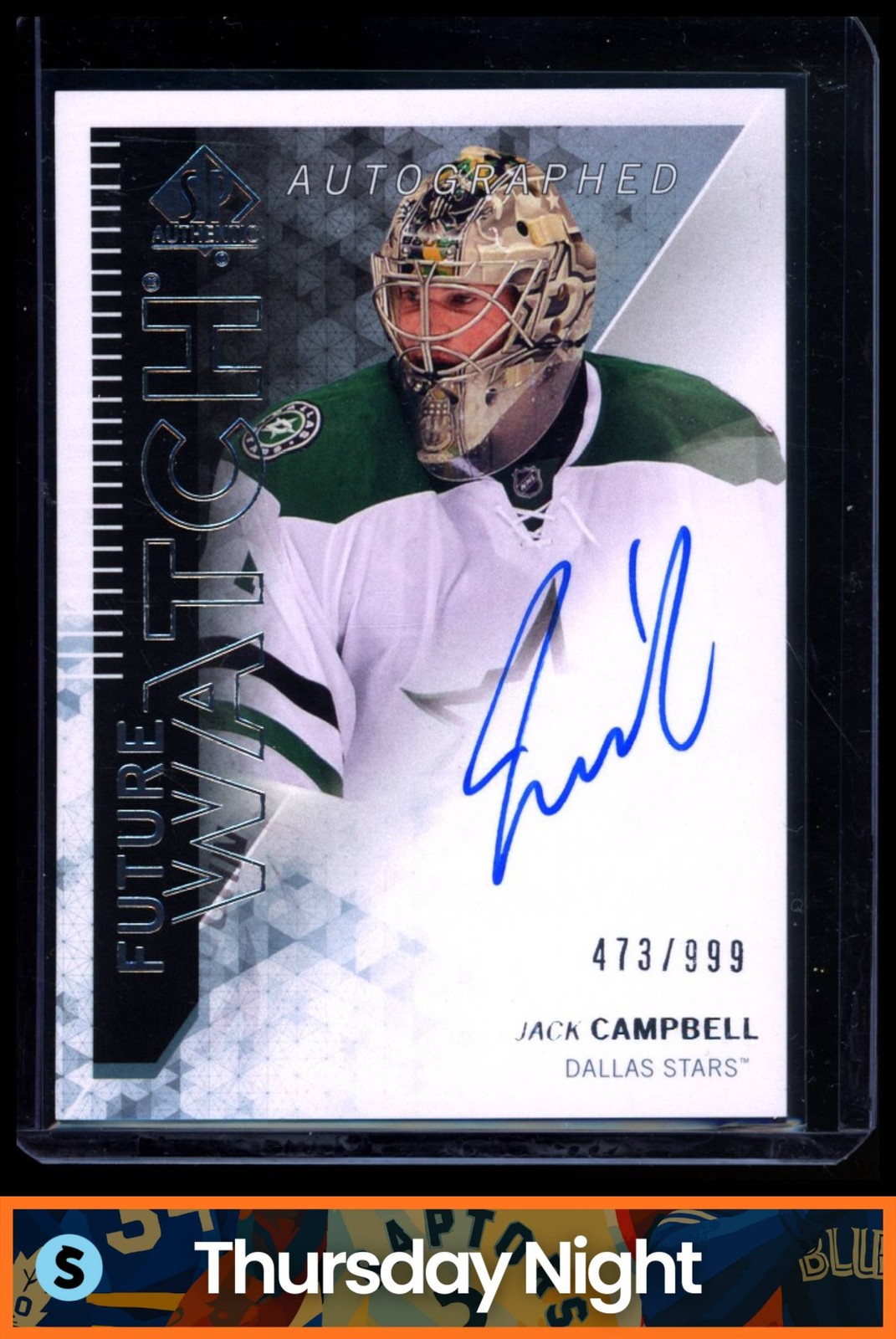 2013-14 SP AUTHENTIC #303 JACK CAMPBELL FUTURE WATCH ROOKIE AUTO /999