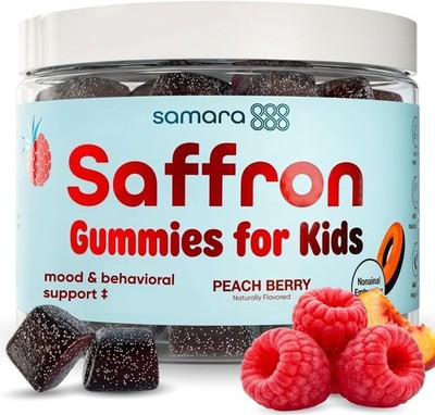 Samara 888 Saffron for Kids | Saffron Gummies for Kids Supports Happy Mood