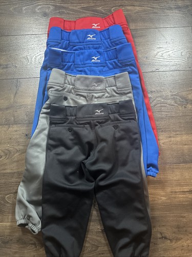Mizuno Performance Padded Softball Pants YL Girls Youth Large (5 Pair) Lot