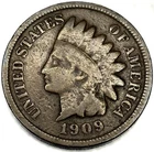 1909 Indian Head Cent G Good Condition 1c One Cent US Coin - 1004