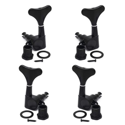 MAXCHEER Guitar Bass Tuners Tuning Keys,Ratio 1:19(2R2L), black 