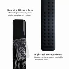 Keyboard And Mouse Wrist Rest, Silicone, Non-Slip Black