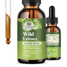 Amazing Botanicals Alcohol Free Wild Lettuce 10X Extract Tincture 30,000 mg  Bu