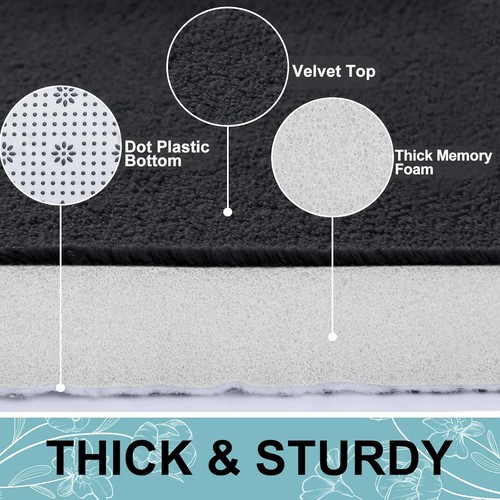 smiry Memory Foam Badematte, extra weiche saugfähige Badteppiche - Bild 2 von 11