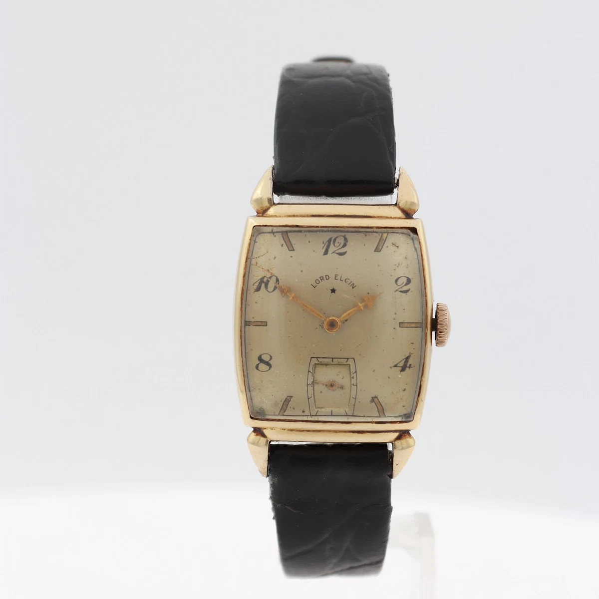 ★老舗名門Elgin★1940年代高級機❣️LORD.ELGIN★名Cal.559 VINTAGE UNISEX LORD ELGIN DRIVERS WRIST WATCH, CAL. 559, KEEPING