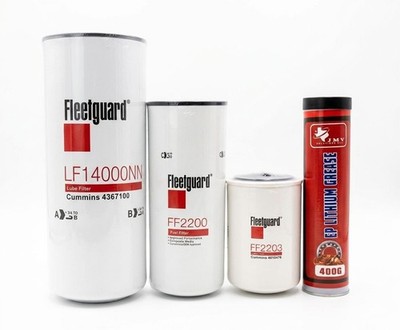 KIT Filter fleetguard Cummins MK13007 Set Lf14000NN,FF2203,FF2200 + 1 grasa roja