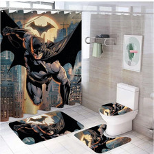 Cartoon Movie Theme, Dark Knight Print Shower Curtain or Bathroom Sets