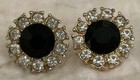 Vintage Rhinestone Pierced Earrings Lot of Three Pairs — photo 5
