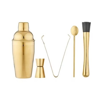 Tempa Aurora Gold 5-teiliges Barkeeper-Set