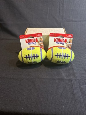KONG AirDog Squeaker Football Lot Of 2 - Large Fun Dog Toy for Fetch Brand New