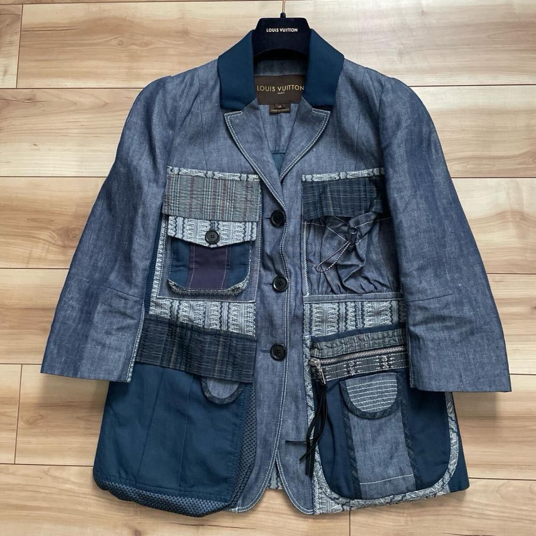 Louis Vuitton Patchwork Chambray Jacket Men’s Sum… - image 1