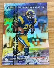1999 Topps Finest Marshall Faulk Prominent Figures Refractor /2105 #PF38