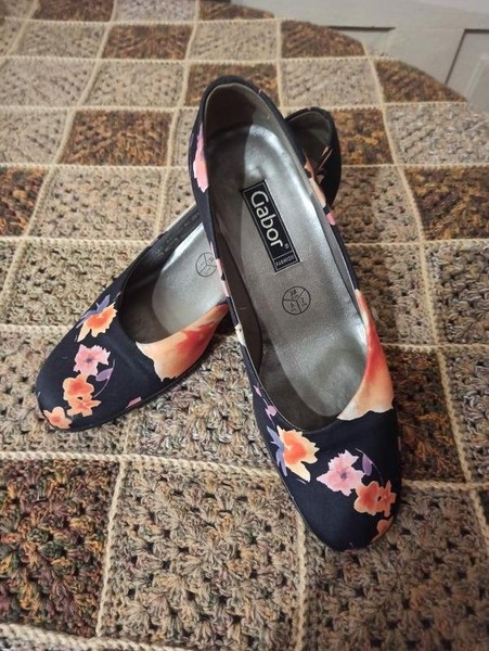 Women Gabor Heels Black Textile 37 #7U4G