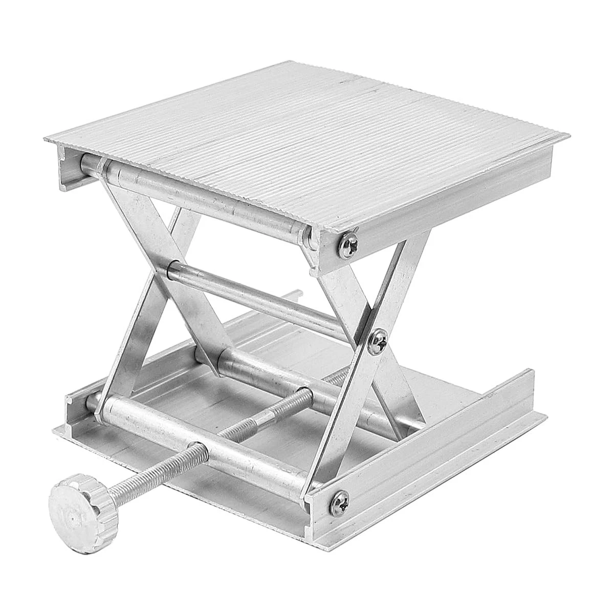 Work Table Lift Platform GLEAVI Laboratory Lift Table - Adjustable Scissor Stand Platform With Spirit Level Scissor Jack Work Platform