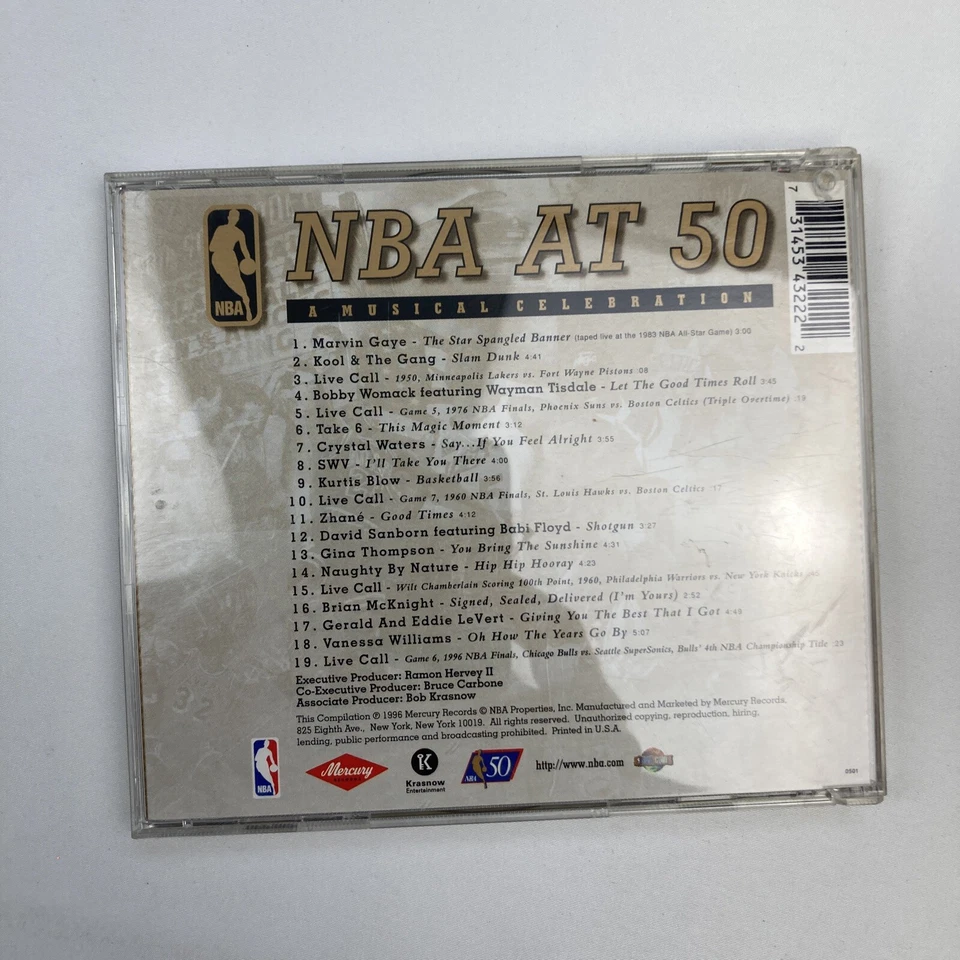 NBA At 50: A Musical Celebration CD Marvin Gaye, SWV, Kurtis Blow, Take 6 Foto 2 de 3